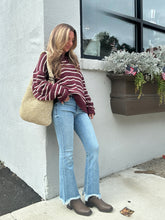 Load image into Gallery viewer, HIDDEN High Rise Cropped Flare Jean
