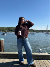 Load image into Gallery viewer, ZSUPPLY Looking Glass Crochet Polo Sweater
