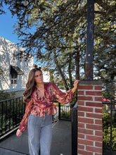 Load image into Gallery viewer, Rust Romance Blouse
