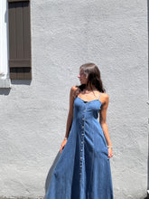 Load image into Gallery viewer, ZSUPPLY Angel Eyes Denim Midi Dress
