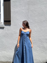 Load image into Gallery viewer, ZSUPPLY Angel Eyes Denim Midi Dress
