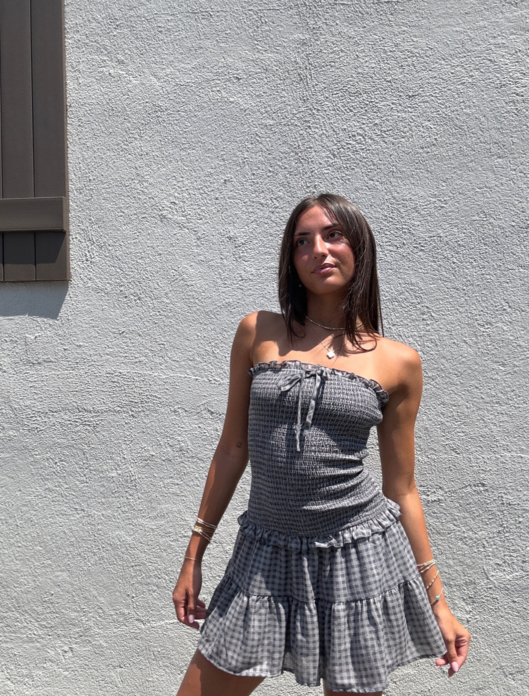 Gingham Girl Mini Dress